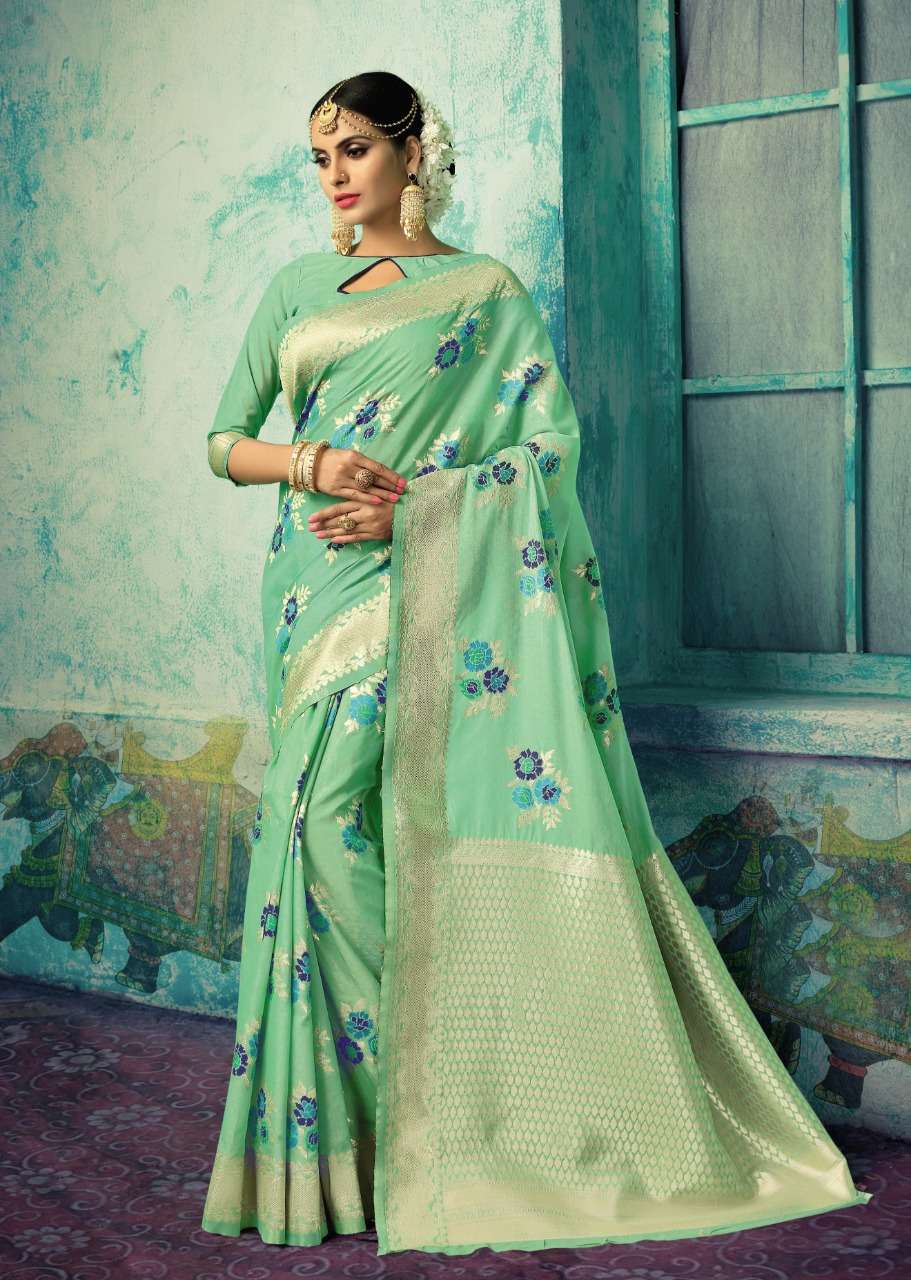 CHANDERI SILK BY RATI SAREE 01 TO 04 SERIES INDIAN TRADITIONAL WEAR COLLECTION BEAUTIFUL STYLISH FANCY COLORFUL PARTY WEAR & OCCASIONAL WEAR CHANDERI SILK SAREES AT WHOLESALE PRICE